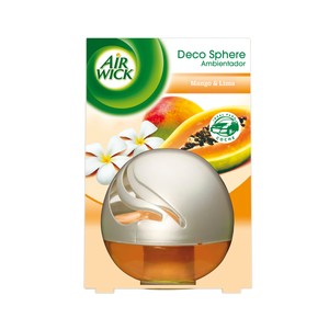 Imagen de AIR WICK Ambientador en forma de bola, aroma de mango y lima AIR WICK 75 ml.
