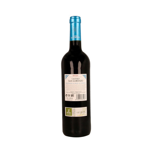 CASTILLO SAN LORENZO  Vino tinto con D.O. Rioja CASTILLO SAN LORENZO botella de 75 cl.