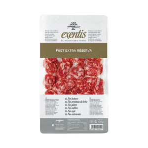 Imagen de CAN DURAN Fuet de categoria extra cortado cómodas lonchas CAN DURAN Exentis 100 g.