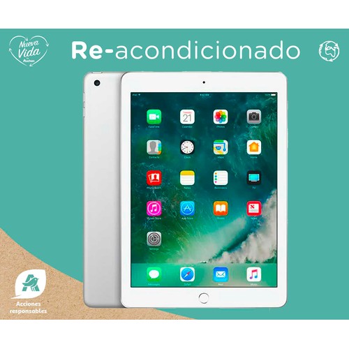 APPLE iPad Silver (6.ª gen) REACONDICIONADO, pantalla retina 24,64cm (9,7"), 32GB, Chip A10, 8 Mpx, iPadOS.