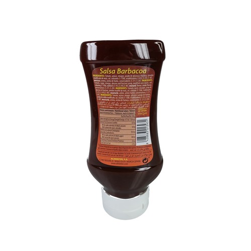 Salsa barbacoa boca abajo ALVIANDA 560 g.