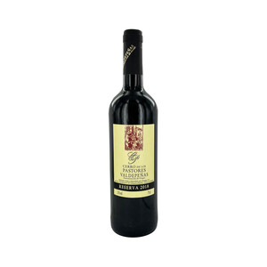 CERRO DE LOS PASTORES  Vino tinto reserva con D.O. Valdepeñas botella de 75 cl.