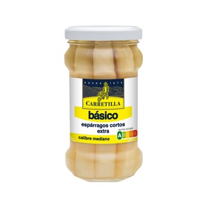 CARETILLA Espárragos cortos extras frasco 110 g .