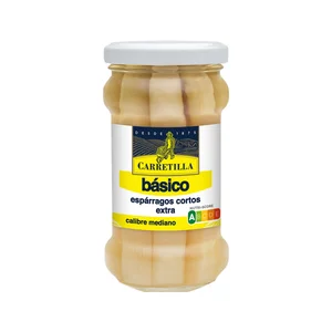 CARETILLA Espárragos cortos extras frasco 110 g .