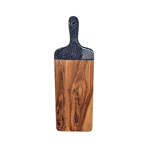 Tabla de cortar de madera, acacia y resina, con asa grande, ALCAMPO.