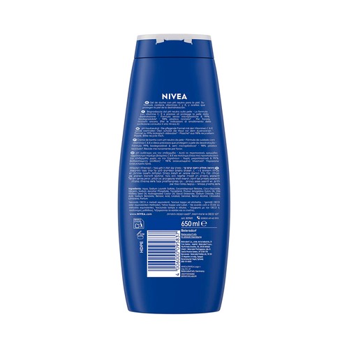NIVEA Creme care Gel textura crema para ducha o baño 650 ml.
