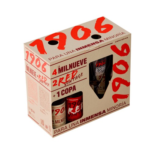 1906 Estuche de cervezas 4Re + 2RV + Copa