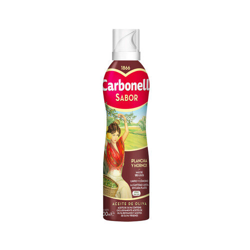 CARBONELL Aceite de oliva spray especial plancha  Sabor bote de 200 ml.