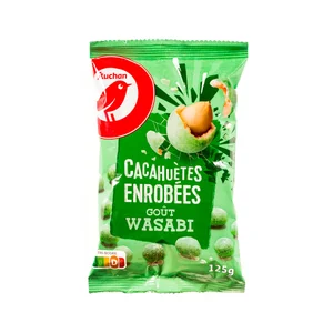 PRODUCTO ALCAMPO Cacahuetes recubiertos con wasabi 125g.
