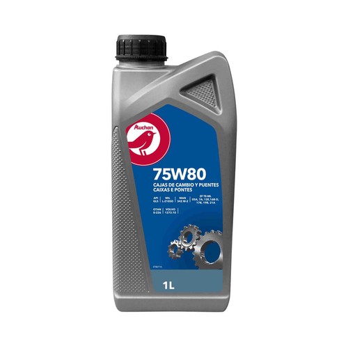 Lubricante para transmisiones, 75W80, 1 litro, PRODUCTO ALCAMPO.