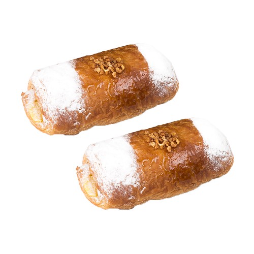 Napolitana rellena de crema, 2 uds, 165g.