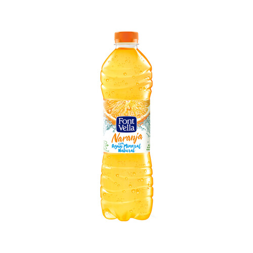 FONT VELLA NARANJA  Agua mineral sabor naranja botella de 1,25 l.