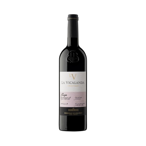LA VICALANDA Viñas viejas Vino tinto con D.O. Ca. Rioja botella 75 cl.