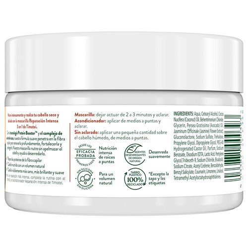 TIMOTEI Mascarilla capilar 3 en 1 para cabellos muy secos y dañados 300 ml.