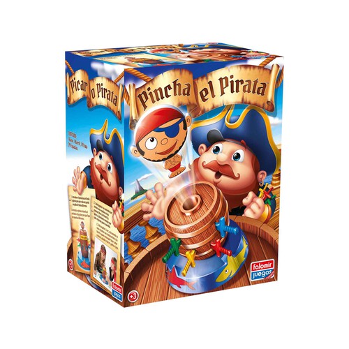 Juego de mesa infantil Pincha el pirata, de 2 a 4 jugadores FALOMIR JUEGOS.