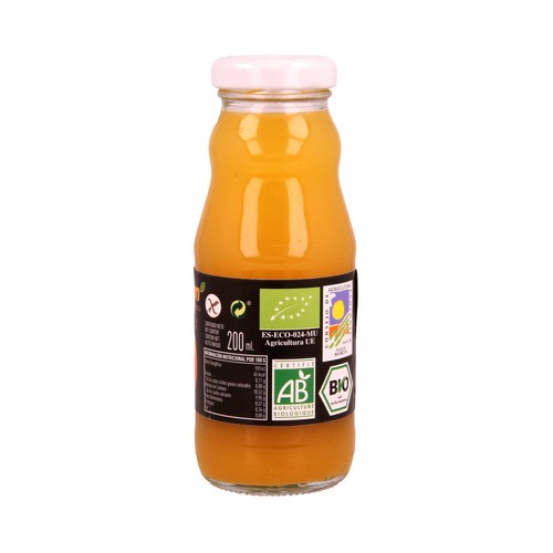 DELIZUM Zumo de melocotón ecológico DELIZUM botella de 20 centilitros