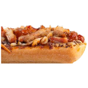 Imagen de LA ÑIÑA DEL SUR Pan pizza de salsa de tomate, mezcla de quesos y salchicha y salsa barbacoa 180 g.