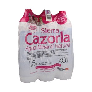 Agua mineral pack de 6 uds. x 1,5 l.