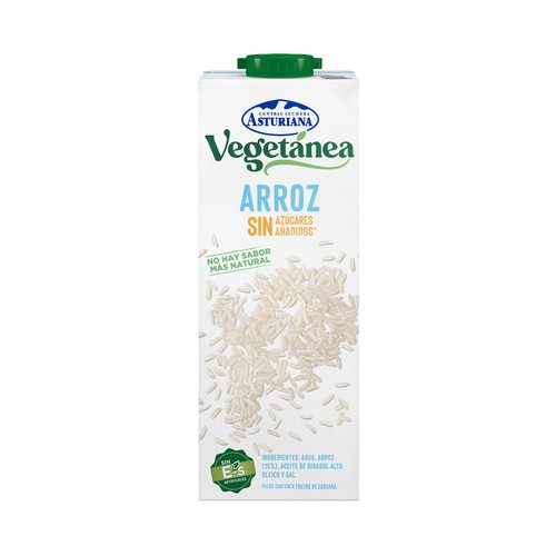 CENTRAL LECHERA ASTURIANA Bebida de arroz sin azúcares añadidos  Vegetánea 6 x 1 l.