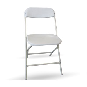 Imagen de Silla plegable resina blanca ULTIMOS IMPORT 45x43x79cm.