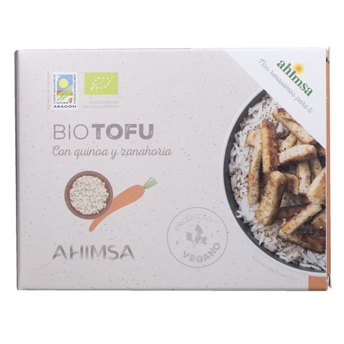 AHIMSA Tofú con quinoa y zanahorias ecológico 230 g.