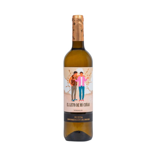 EL LISTO DE MI CUÑADO Vino blanco con D.O. Rueda botella de 75 cl.