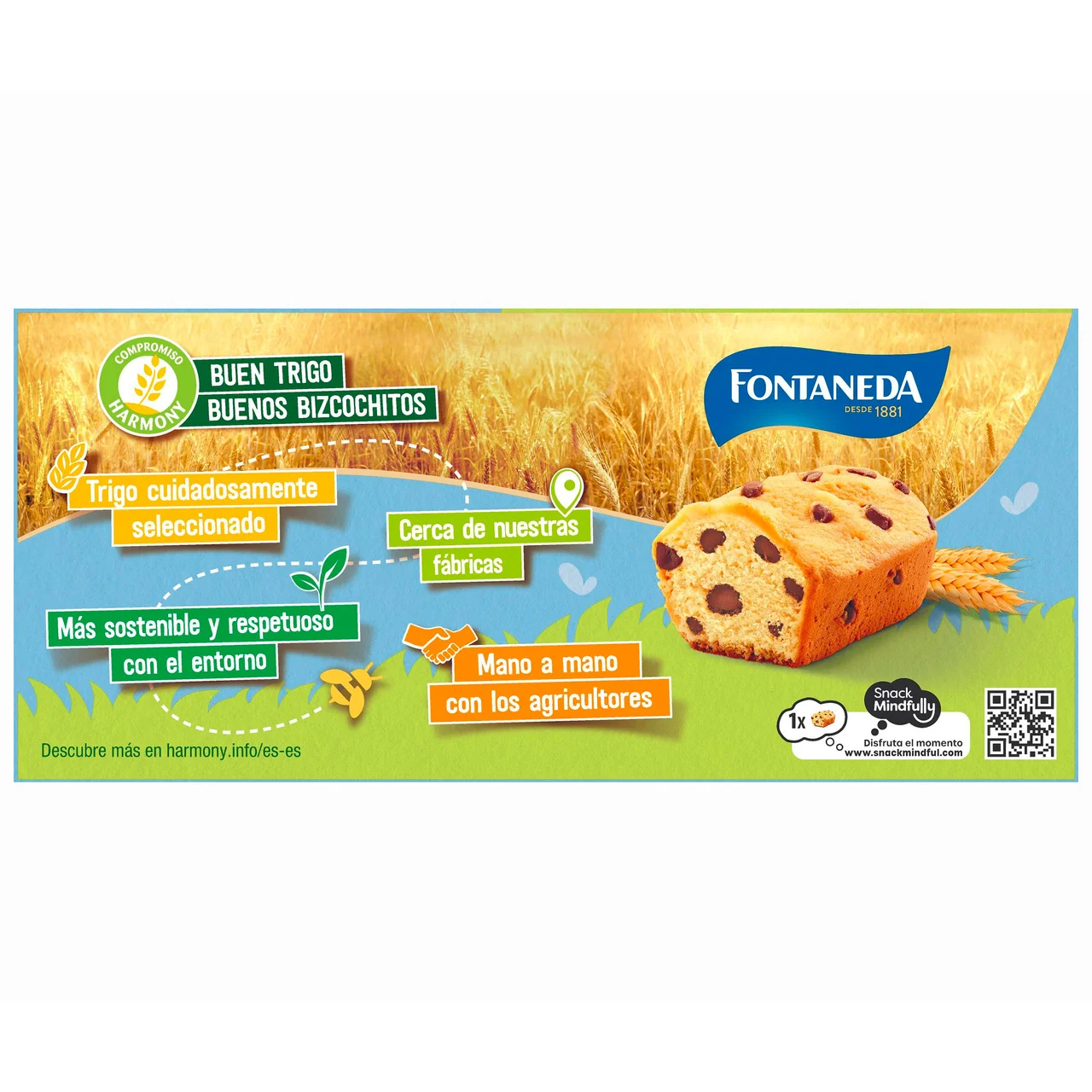 Lulu Bizcochitos con pepitas de chocolate, 150 g.