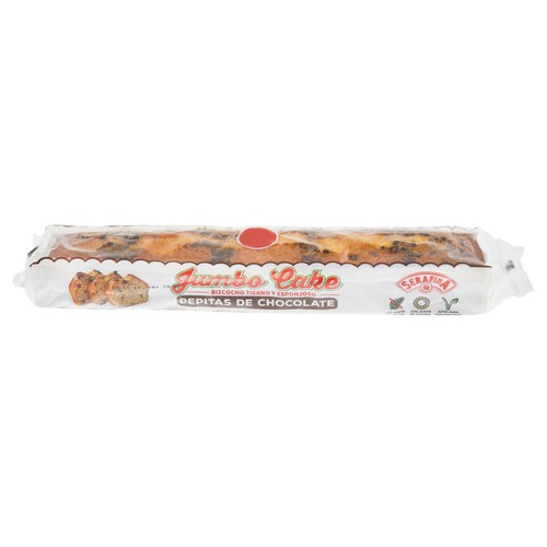 SERAFINA JUMBO CAKE Bizcocho con pepitas de chocolate, tierno y esponjoso 550 g.