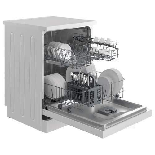 Lavavajillas INDESIT IN2FE13DT9W color blanco, capacidad: 13 servicios, clasificación energética: E, H: 85cm, A: 60cm, F: 60cm.