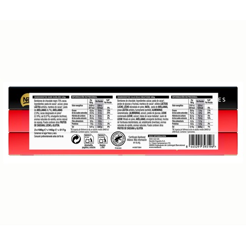 NESTLÉ Bombón creation + dark 2 x 186 gr + 145 gr.