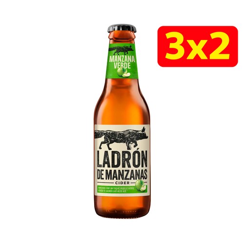 Sidra de manzana verde LADRÓN DE MANZANAS 25 cl.