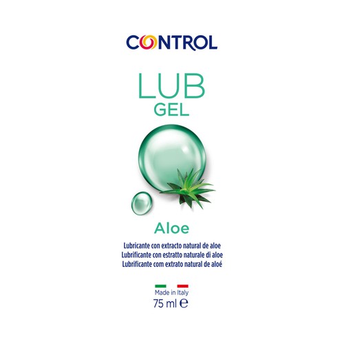 CONTROL Gel lubricante con extracto natural de aloe vera 75 ml.