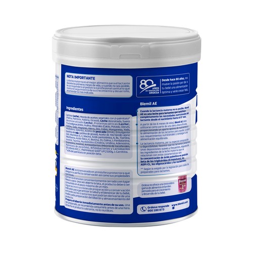BLEMIL Plus AE Leche (1) para recién nacido, a partir del primer día 800 g