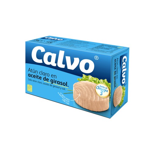 CALVO Atún claro en aceite de girasol 143 g