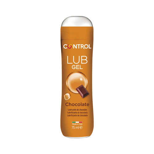 Gel lubricante con estimulante y aroma a chocolate CONTROL 75 ml.