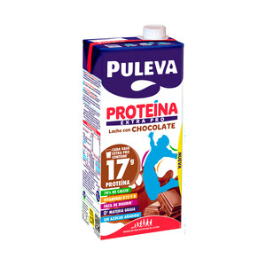 Imagen de PULEVA Proteína extra pro Leche con chocolate, rica en calcio y proteinas 1 l.