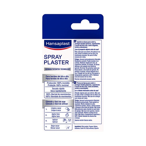 HANSAPLAST Apósito en spray 100% invisible 40 ml.