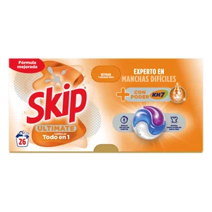 SKIP KH-7 Ultimate Detergente en cápsulas poder 22 lav.