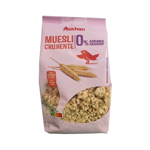 PRODUCTO ALCAMPO Muesli crujiente sin azúcares añadidos 500 g.