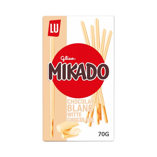 MIKADO Galleta con chocolate blanco 70 g.