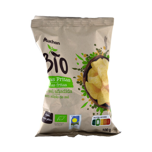 Patatas fritas sin sal añadida. ecológicas ALCAMPO ECOLÓGICO 100 g.