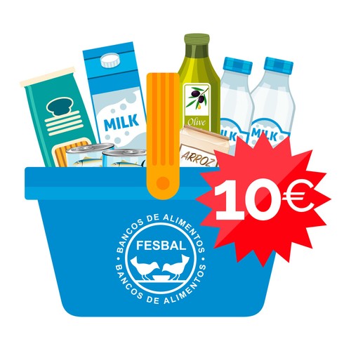 Donación de 10€ a la Federación de BANCOS DE ALIMENTOS Campaña La Gran Recogida de Alimentos 2026.