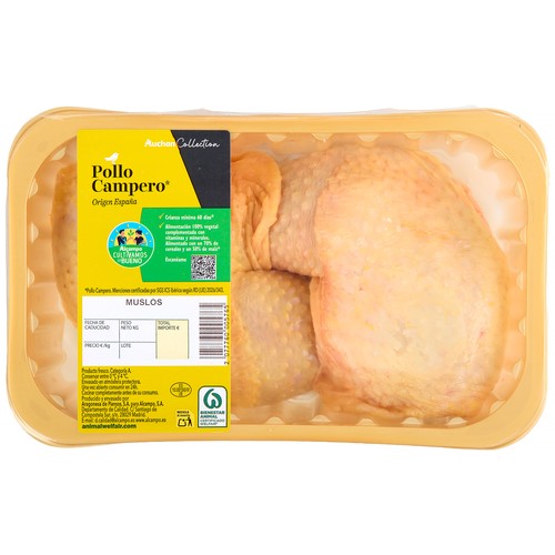 ALCAMPO CULTIVAMOS LO BUENO  Muslos de pollo campero, bandeja.