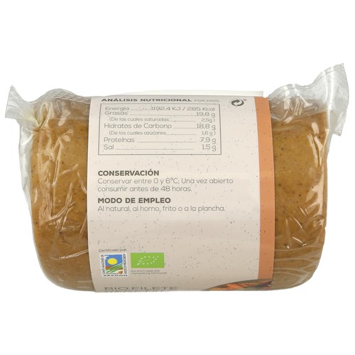AHIMSA Filete seitán familiar ecológico AHIMSA 750 g.