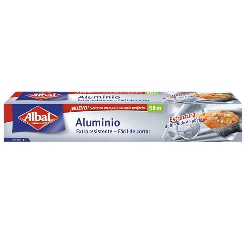 Papel de aluminio ALBAL 50 metros 1 ud.