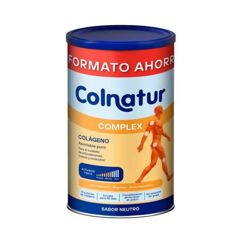 Colágeno natural asimilable puro, con sabor neutro COLNATUR Complex 495 g.
