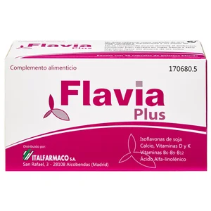 FLAVIA Plus Complemento alimenticio para el cuidado de la mujer en la menopausia 30 uds.