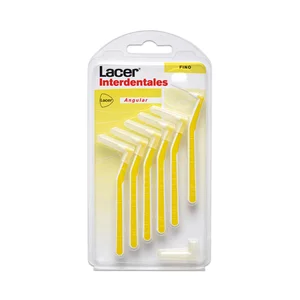 LACER Cepillo interdental fino de 0.7 mm, presando y con cabezal en ángulo 6 uds.