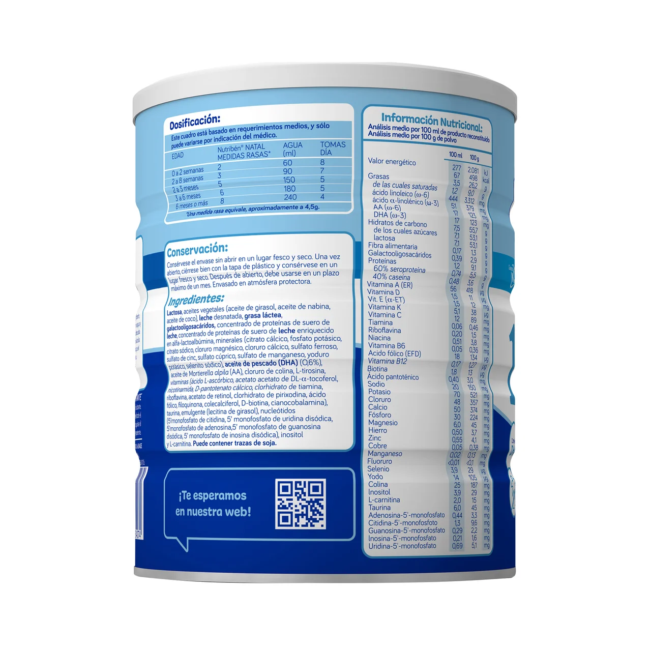 Natal pro Leche (1) de inicio para recién nacido a partir del primer día 800 g.