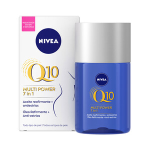 NIVEA Aceite corporal con acción reafirmante y antiestrías para todo tipo de pieles NIVEA Q10 multipower 7 in 1 100 ml.